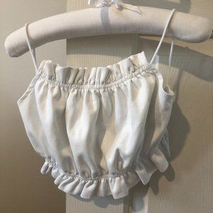 ADIKA OPEN BACK CROP TOP - SIZE S